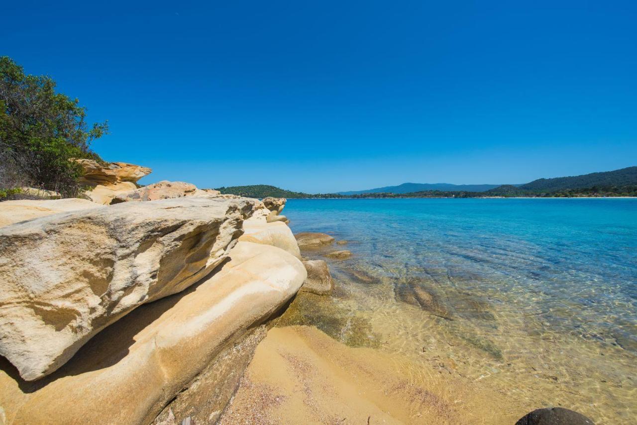 Nereus & Oceanus Beachfront Apartments, Lagonisi Beach #Feelslikehome Órmos Panajías Eksteriør bilde