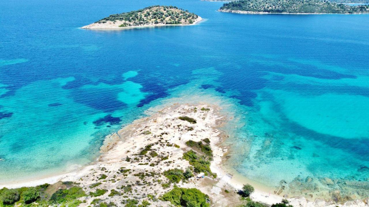 Nereus & Oceanus Beachfront Apartments, Lagonisi Beach #Feelslikehome Órmos Panajías Eksteriør bilde